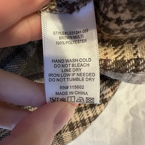 Vicki Dolls Plaid Pencil Skirt with Slit - Picture 7 of 8